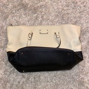 Kate Spade Ivory and Black Purse